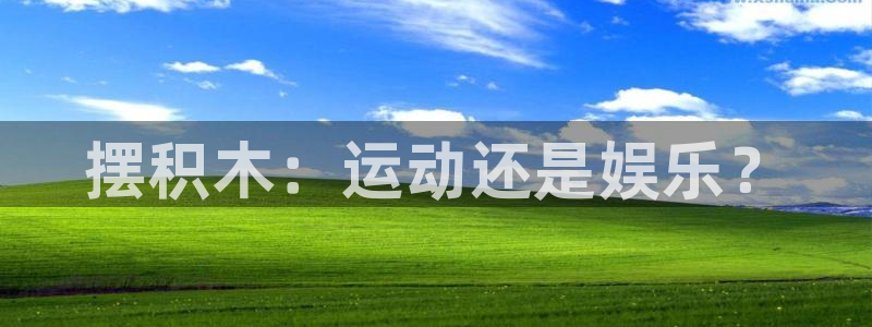 沐鸣2官网：摆积木：运动还是娱乐？
